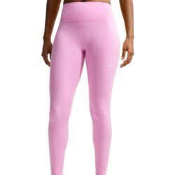 Women Leggings - Nike One Seamless High-waisted Leggings - Pink Rise-White