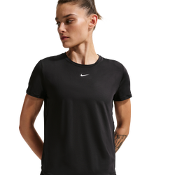 Women T-Shirts - Nike One Classic Dri-fit Short-sleeve Top - Black-White