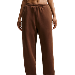 Women Pants - Nike Studio Fleece High-rise Oversize Trousers - Cacao Wow-Sail