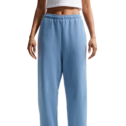 Dames Broeken - Nike Studio Fleece High-rise Oversize Trousers - Work Blue-Sail