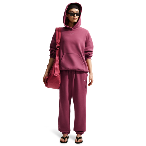 Nike fleece Broeken Dames - Roze - Maat 34 - Katoen Jersey