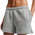Nike Studio Fleece Medium Weight Mid-rise Shorts - Women Shorts Dark Grey Heather-Sail