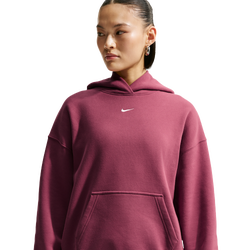 Dames Hoodies - Nike Studio Fleece Oversized Pullover Hoodie - Pink Smoke-Sail