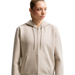 Dames Hoodies - Nike Studio Fleece Medium Weight Full-zip Hoodie - Cream Ii-Sail