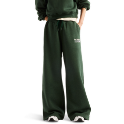 Dames Broeken - New Balance Trackside Fleece Pant - Nordic Green Heather-Nordic Green Heather