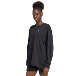Dames T-Shirts - adidas Essentials Oversize Long-sleeve Top - Black-Black