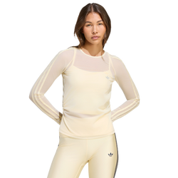 Damen T-Shirts - adidas Originals Sport Longsleeve Shirt - Warm Vanilla-Warm Vanilla