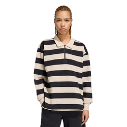 Femme Polos - adidas Essentials Contemporary French Terry Polo - Black-Crystal Linen
