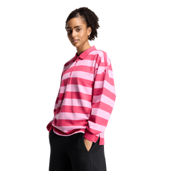 Femme Polos - adidas Essentials Contemporary French Terry Polo - Power Pink-St Tropic Bloom