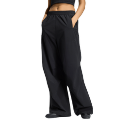 Women Pants - adidas City Tech Woven Parachute Track Bottoms - Black-Black