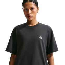Women T-Shirts - Nike Acg Short-sleeve T-shirt - Black-Summit White