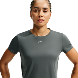 Dames T-Shirts - Nike One Dri-fit Short-sleeve Top - Camo Green-White