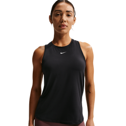 Women T-Shirts - Nike One Dri-fit Tank Top - Black-White