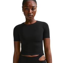Dames T-Shirts - Nike Zenvy Dri-fit Short-sleeve Top - Black-Cool Grey