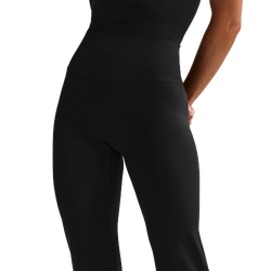 Women Leggings - Nike Zenvy High-waisted Flared Leggings - Black-Cool Grey