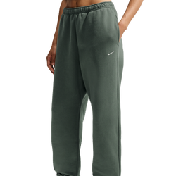Dames Broeken - Nike Studio Fleece High-rise Cuffed Trousers - Camo Green-Sail