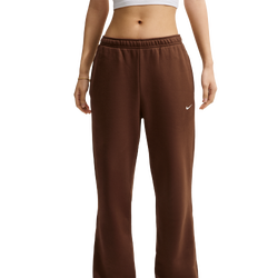 Dames Broeken - Nike Studio Fleece Mid-rise Open-hem Trousers - Cacao Wow-Sail