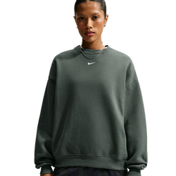 Dames Sweatshirts - Nike Studio Fleece Oversized Sweatshirt - Camo Green-Sail