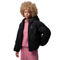 Women Jackets - Jordan Brooklyn Puffer Jacket - Black-Black