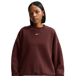 Women Sweatshirts - Nike Studio Fleece Oversized Sweatshirt - Mystic Dates-Sail