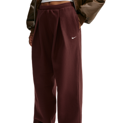 Dames Broeken - Nike Studio Fleece Pleated High-rise Trousers - Mystic Dates-Sail