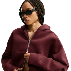 Dames Hoodies - Nike Article Fleece Oversized Full-zip Hoodie - Mystic Dates-Mystic Dates