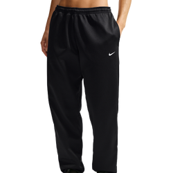 Dames Hoodies - Nike Studio Fleece Therma-fit Full-zip Hoodie - Black-White