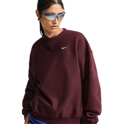 Dames Sweatshirts - Nike Studio Fleece Oversized Crew - Mystic Dates-Sail
