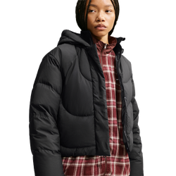 Women Jackets - Nike Sportswear Storm-fit Hooded Down Jacket - Black-Iron Grey