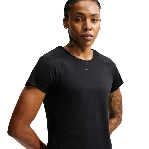 Nike Universa Dri-fit Short-sleeve Top Damen T-Shirts - Schwarz - Größe 40 - Baumwoll-Jersey