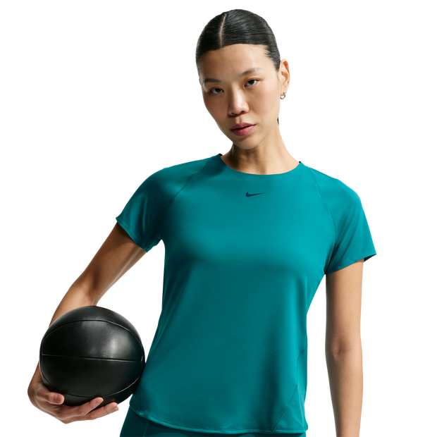 Nike Universa Dri-fit Short-sleeve Top Damen T-Shirts - Grün - Größe 38 - Baumwoll-Jersey