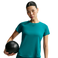 Dames T-Shirts - Nike Universa Dri-fit Short-sleeve Top - Bright Spruce-Midnight Turquoise