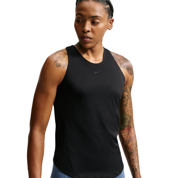 Nike Universa Tank Top Damen T-Shirts - Schwarz - Größe 40 - Baumwoll-Jersey