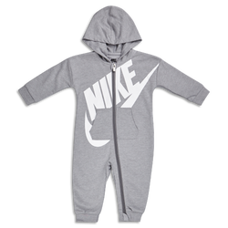 Baby Tracksuits - Nike Coverall - Grey-White-Grey