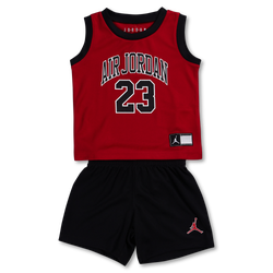 Baby Tracksuits - Jordan Jersey And Bb Short Set - Red-Black-White