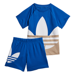 Baby Tracksuits - adidas Big Trefoil - Team Royal Blue-Trace Khaki F17-White