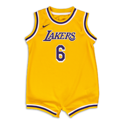 Baby Bodysuits - Nike Nba Onesie Jersey Lal Lebron - Yellow-Purple-White