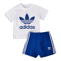 Baby Tracksuits - adidas Set - White-Woyal Blue