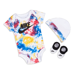 Baby Gift Sets - Nike Sportswear Tie Dye Alll Over Print Giftset - White-White