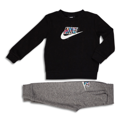 Baby Tracksuits - Nike Sportswear Crew Infill Suit - Carbon Heather-Carbon Heather