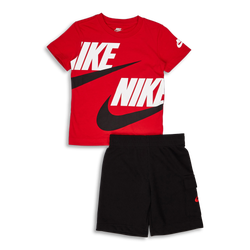 Baby Tracksuits - Nike Boys Sportswear Dbl Cargo Summer Set - Black-Black