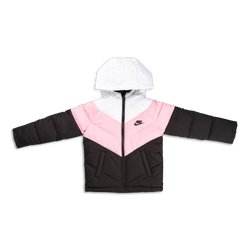Baby Jackets - Nike Girls Club Filled Outerwear - Black-Pink
