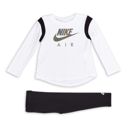 Baby Tracksuits - Nike Girls Air Legging - Black-Black