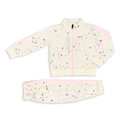 Baby Tracksuits - Nike Girls Sportswear All Over Printed Splatter Track - Cashmere-Cashmere