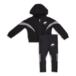 Baby Tracksuits - Nike Girls Air - Black-Black