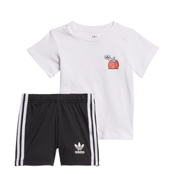 Baby Bodysuits - adidas Originals Tee Set - White-Black