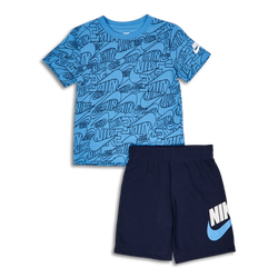 Baby Tracksuits - Nike Boys Sportswear Futura All Summer Set - Midnight Navy-Midnight Navy