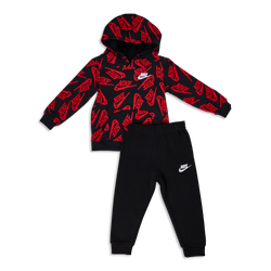 Baby Tracksuits - Nike Boys Sportswear Futura Hooded - Black-Red