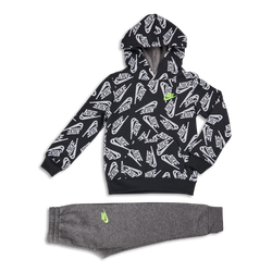 Baby Tracksuits - Nike Boys Sportswear Futura Hooded - Carbon Heather-Black