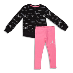 Baby Tracksuits - Jordan Girls  Iridescent - Pinksicle-Black